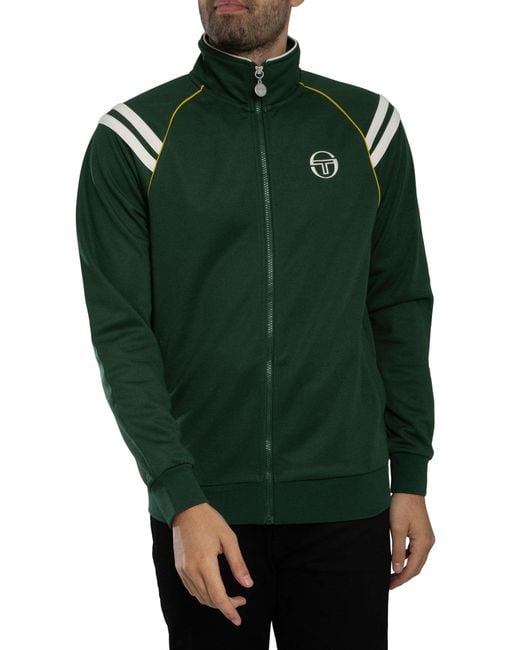 Sergio Tacchini Green New Cortona Track Jacket for men