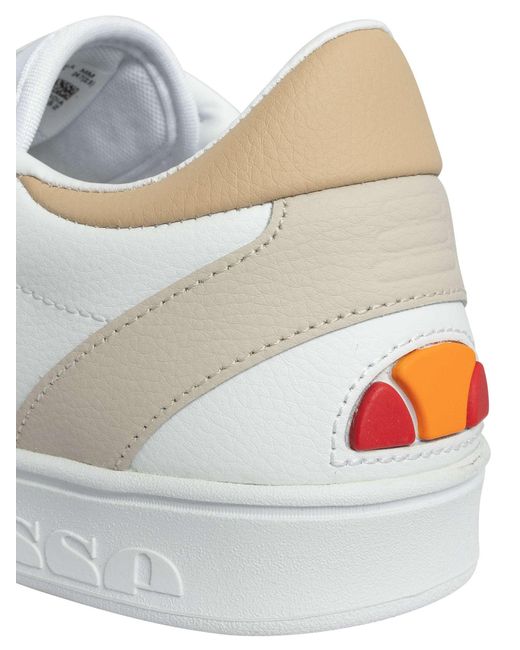 Ellesse White Ls-80 Leather Trainers for men