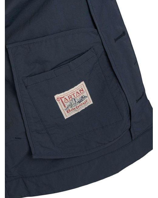 Barbour Blue Short Rokig Showerproof Jacket for men