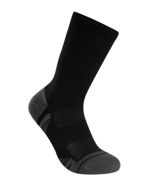 Under Armour Black 3 Pack Performance Tech Crew Socks for men