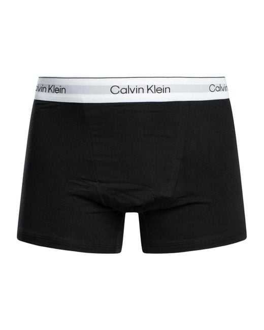 Calvin Klein White 5 Pack Relaxed Fit Trunks for men