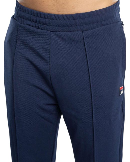 Fila Blue Molveno Pin Tuck Track Joggers for men