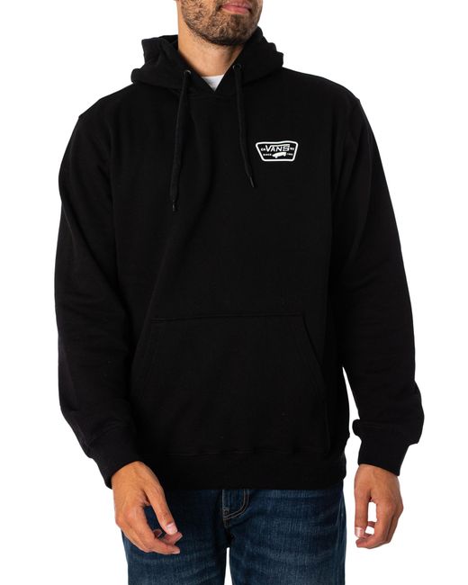 Vans Black Pull Patched Pullover Hoodie for men