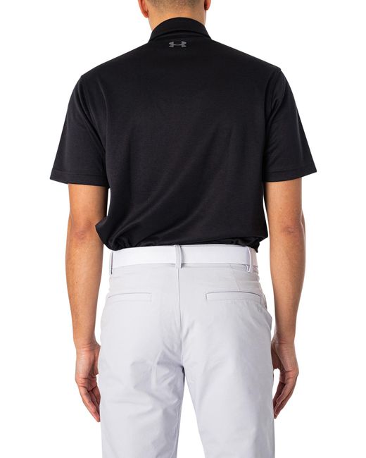Under Armour Black Tech Polo Shirt for men