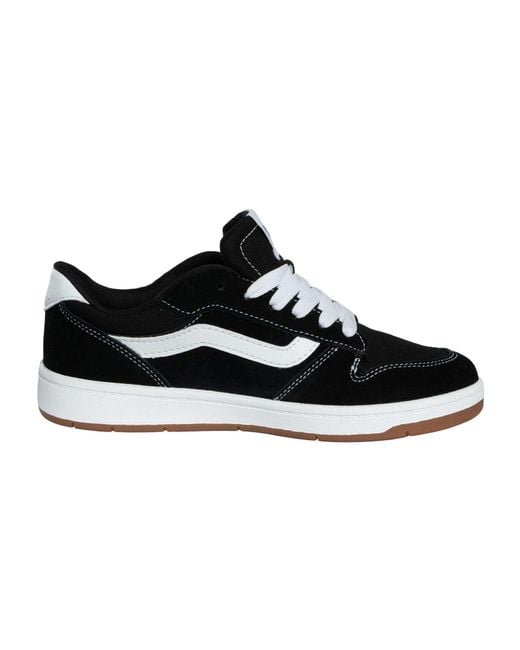Vans Black Ryland Suede Canvas Trainers for men