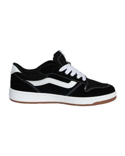 Vans Black Ryland Suede Canvas Trainers for men