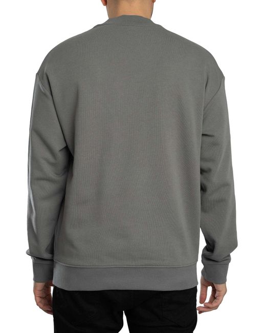 HUGO Gray Dapocrew Sweatshirt for men