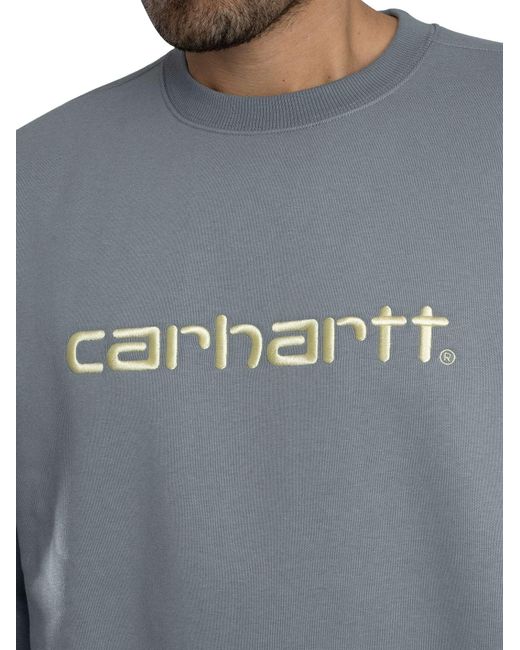Carhartt Blue Brand Sweatshirt for men