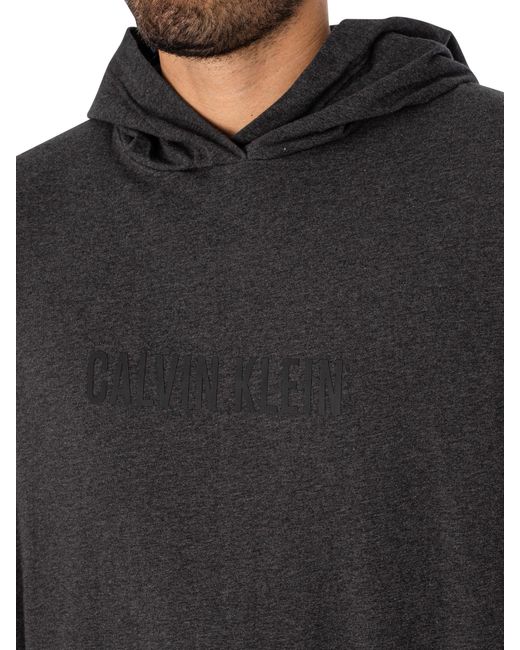 Calvin Klein Black Lounge Intense Power Pullover Hoodie for men