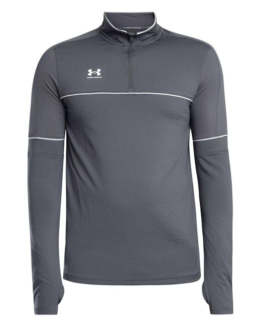 Under Armour Gray Challenger Training 1/4 Zip Jacket for men