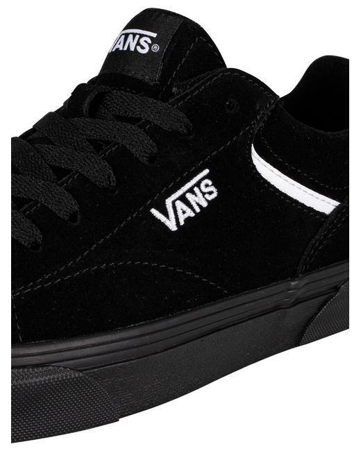 Vans Black Seldan Suede Trainers for men