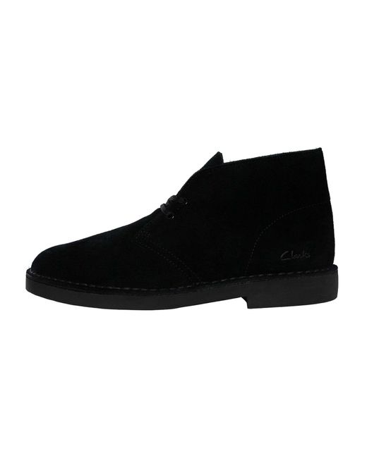 Clarks Black Desert Evo Suede Boots for men
