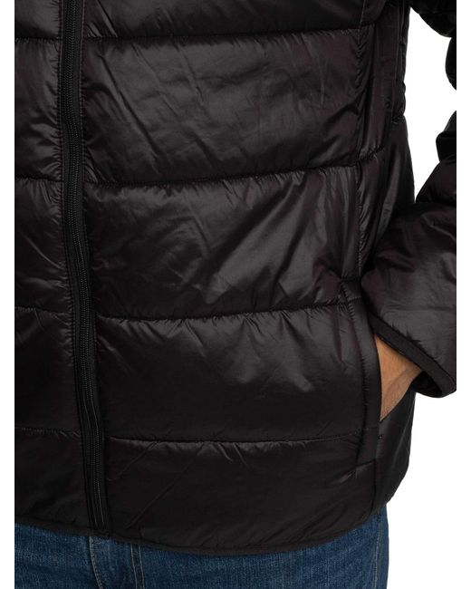 Sergio Tacchini Black Padova Puffer Jacket for men