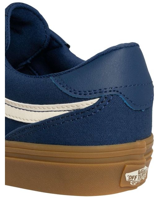 Vans Blue Brooklyn Canvas Trainers for men