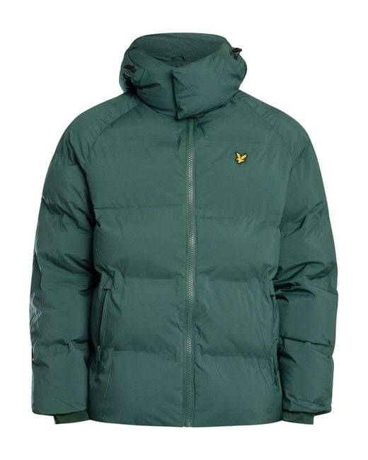 Lyle & Scott Green Welded Puffer Jacket for men