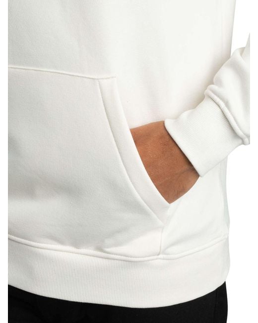 Tommy Hilfiger White Regular Essential Flag Pullover Hoodie for men