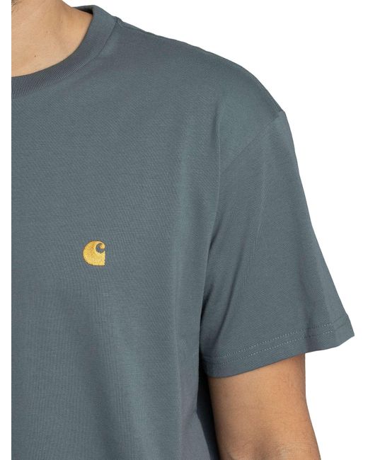 Carhartt Blue Chase T-shirt for men
