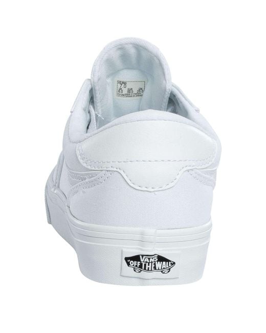 Vans White Brooklyn Canvas Trainers for men