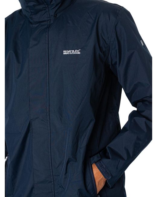 Regatta Blue Matt Waterproof Jacket for men