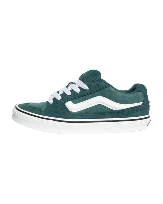 Vans Green Caldrone Embossed Suede Trainers for men