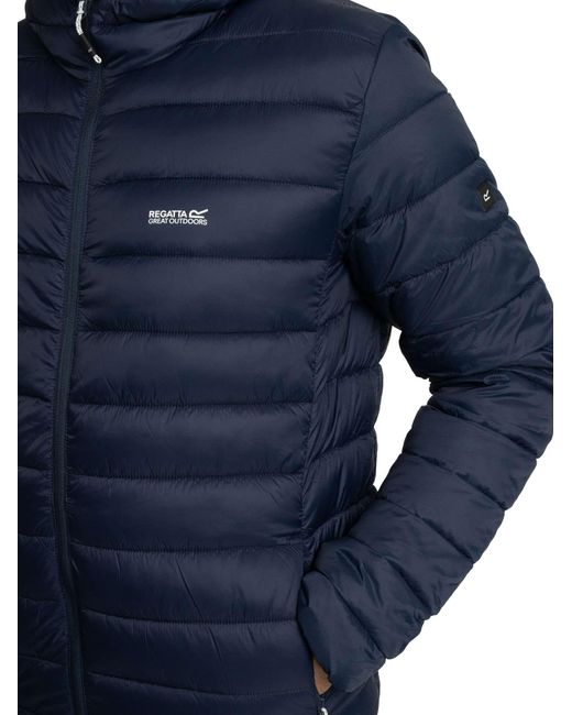 Regatta Blue Hooded Marizion Padded Jacket for men