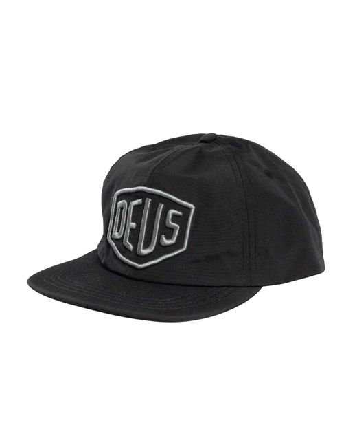 Deus Ex Machina Black Shield Nylon Cap for men