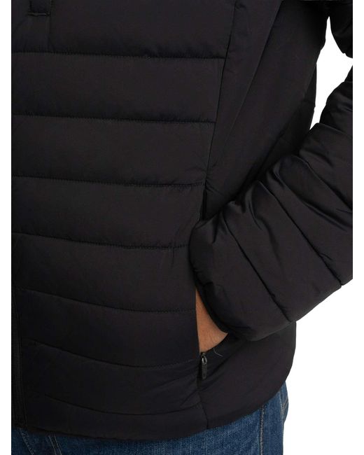 Lyle & Scott Blue Stretch Lightweight Quilted Jacket for men