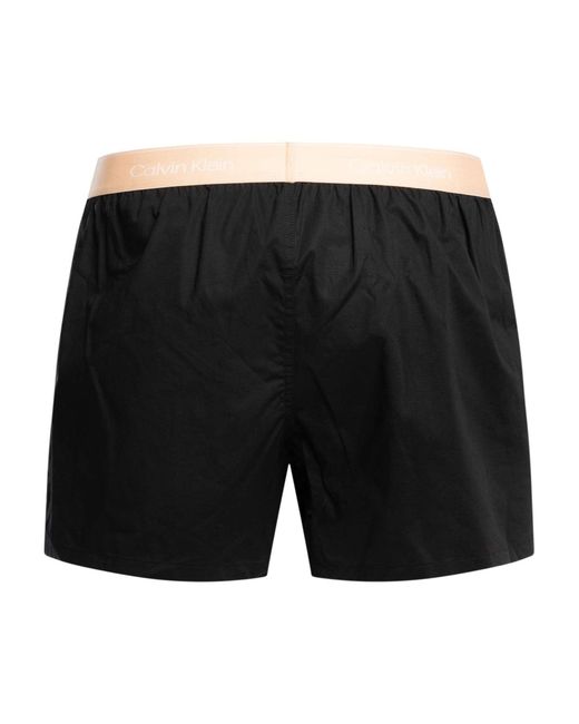 Calvin Klein Black 3 Pack Icon Slim Boxers for men