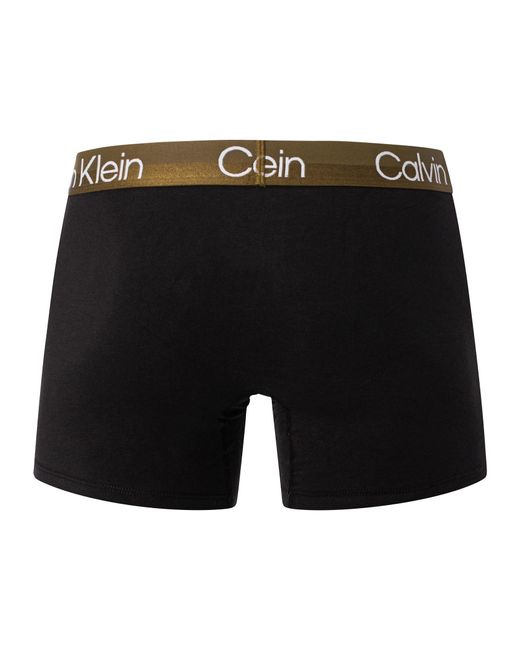 Calvin Klein Black 3 Pack Modern Structure Boxer Brief for men