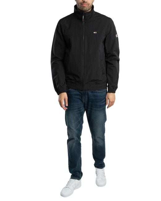 Tommy Hilfiger Black Essential Casual Bomber Jacket for men