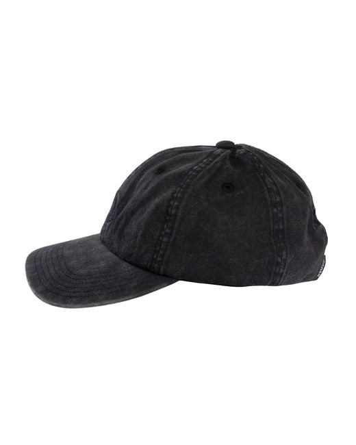Deus Ex Machina Black Shield Garment Dyed Dad Cap for men
