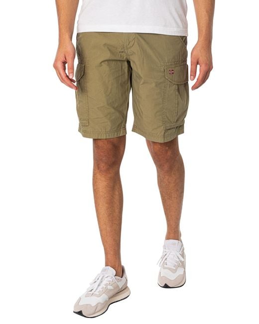 Napapijri Green Noto 2.0 Cargo Shorts for men