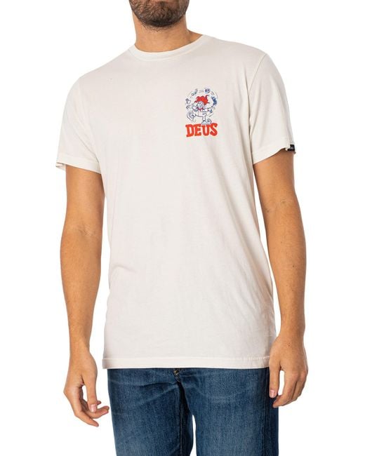Deus Ex Machina White New Redline T-shirt for men