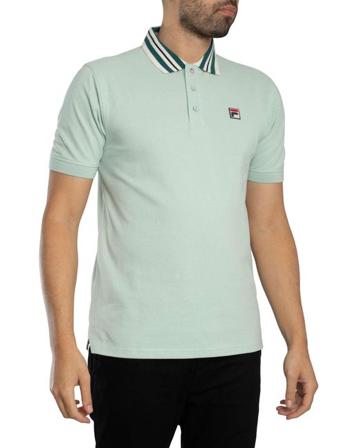Fila Green Achille Heritage Tape Basic Polo Shirt for men