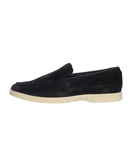 Clarks Black Torford Easy Suede Loafers for men