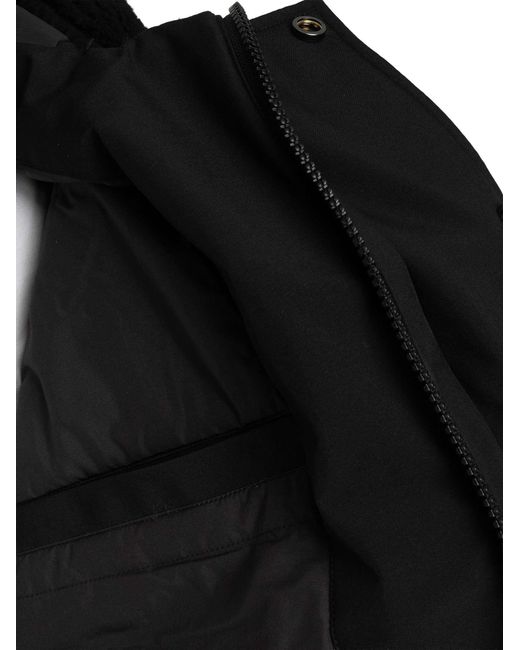 Lyle & Scott Black Cold Weather Parka Jacket for men