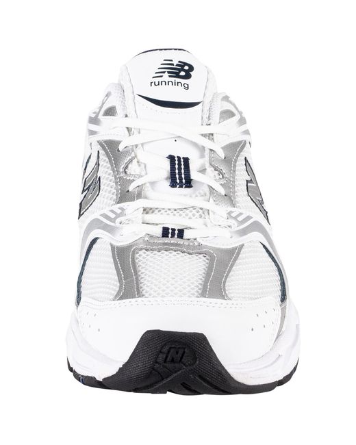 New Balance White 530 Running Mesh Trainers for men