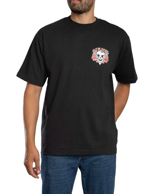 Vans Black Loose Blaze Head Back Graphic T-shirt for men