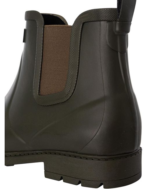Aigle Brown Carville Short Wellington Boots for men