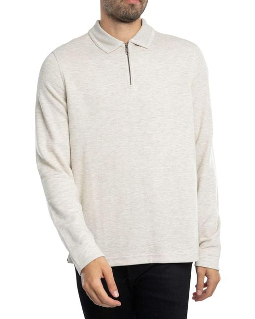 Ted Baker White Regular Longsleeved Polo Shirt for men