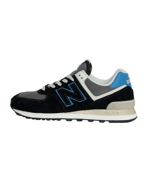 New Balance Blue 574 Suede Trainers for men