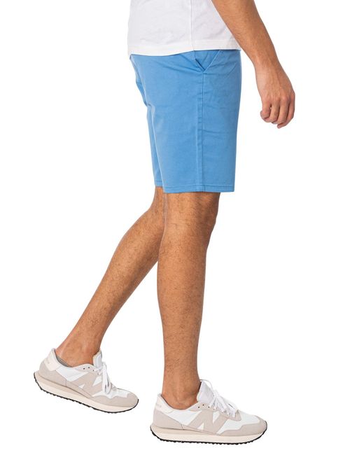 Farah Blue Bassett Chino Shorts for men