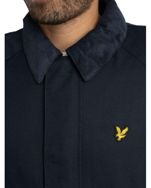 Lyle & Scott Blue Hunting Jacket for men