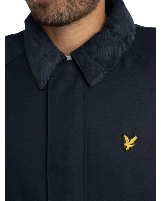Lyle & Scott Blue Hunting Jacket for men