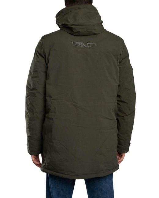 Superdry Gray City Padded Parka Jacket for men