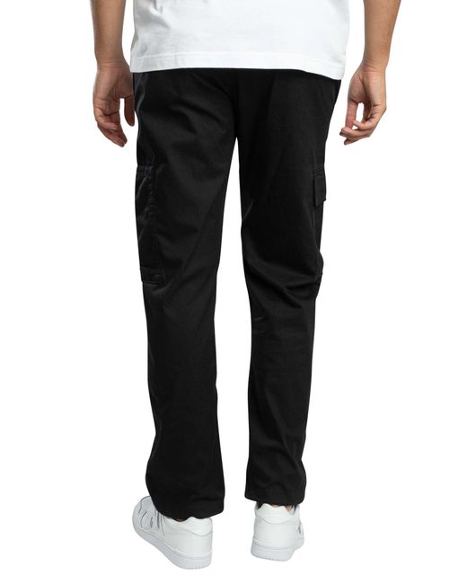 Jack & Jones Black Kane River Tech Cargo Joggers for men