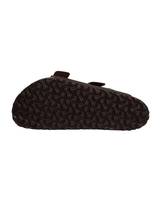 Birkenstock Brown Arizona Natural Leather Oiled Sandals for men