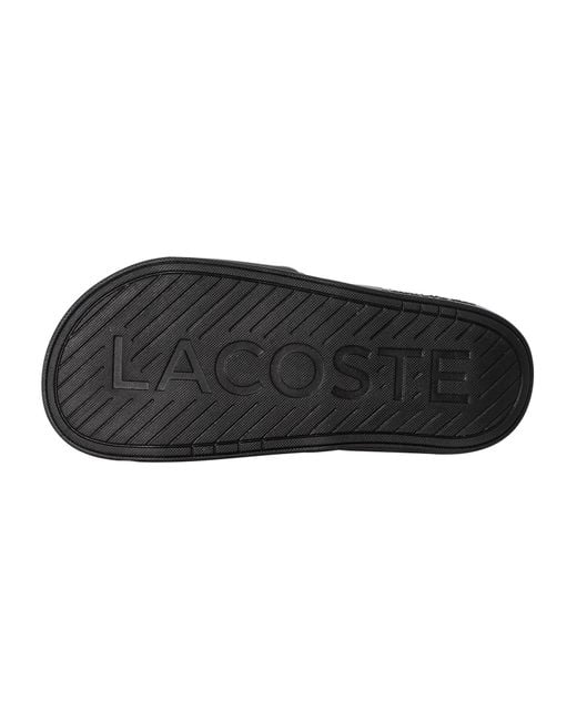 Lacoste Black Serve Dual 09221 Cma Sliders for men