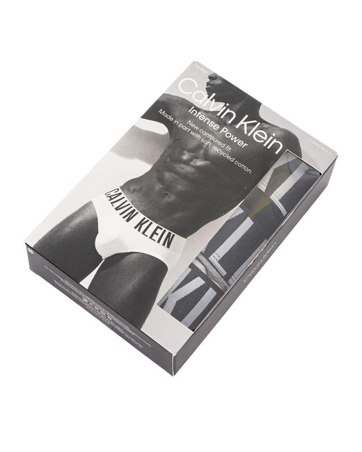 Calvin Klein Black 3 Pack Intense Power Hip Briefs for men