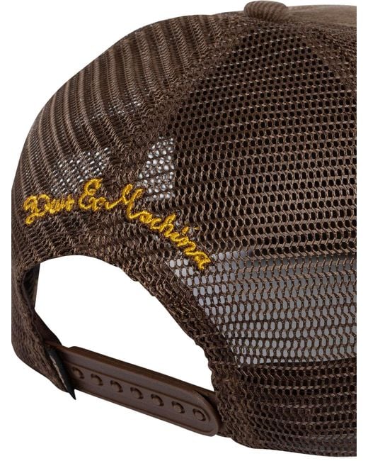 Deus Ex Machina Brown Gumshoe Cord Trucker Cap for men